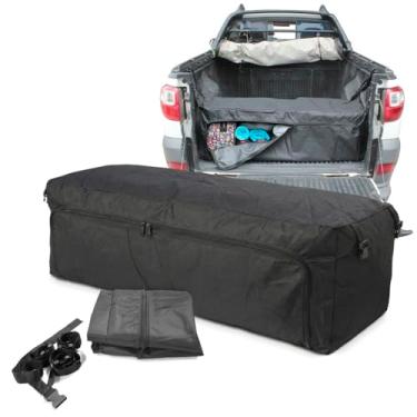 Imagem de Bolsa Organizadora para Caçamba 140 Litros Pick up Picape Compatível com Montana Strada Saveiro Toro Abertura Frontal