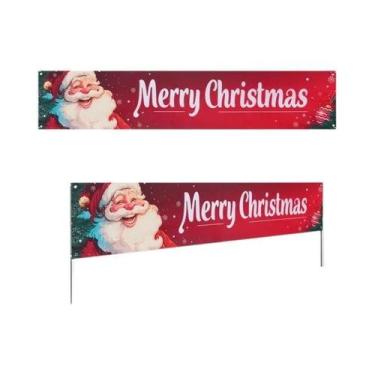 Imagem de Decorações De Banner De Natal Para Exterior Para Casa 2025, Feliz Nata