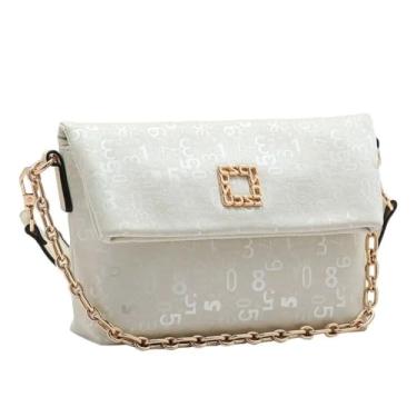 Imagem de Bolsa Chenson Deluxe com Alça de Corrente Elegante Moderna e Super Funcional (Bege)