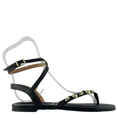 Imagem de Sandália Com Amarração Feminina Vizzano E Pedrarias 6528108-Feminino