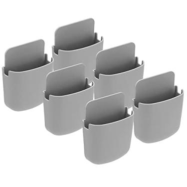 Imagem de Zhjvihx Suporte de Controle Remoto, Proteção Ambiental, 6 Conjuntos de Caixa de Controle Remoto Montada na Parede para Sala de Estudo para Quarto para Sala de Estar (#14)