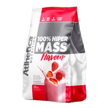 Imagem de 100% Hiper Mass Flavour 2,5kg - Atlhetica Nutrition, Morango