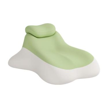 Imagem de Fenteer Travesseiro de espuma viscoelástica em formato de cunha para cama, travesseiro de massagem para dormir de bruços, almofada simples para dormir de, Cinza Claro Verde