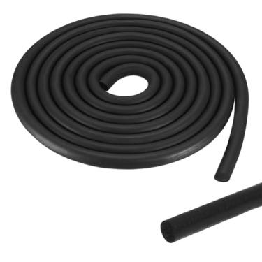 Imagem de PATIKIL Haste de suporte de espuma preta, 1,2 cm x 2,5 m, tira de vedação climática de borracha EPDM, enchimento de juntas de expansão de concreto para vedação de juntas de lacunas, enchimento de