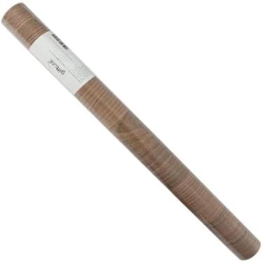 Imagem de Papel adesivo para parede, design madeira escura, resistente, 5m, detalhado