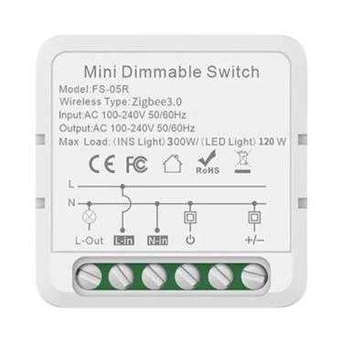 Imagem de Interruptor Inteligente WiFi Zigbee Tuya Para Luz, Cortina, Dimmer, Mó
