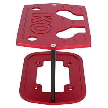 Imagem de Acouto Suporte de Bandeja de Retenção de Bateria Vermelha Optima 34/78 Baterias - Design Fresado Em Alumínio, Instalação Resistente e Versátil para Carros, Caminhões, Barcos e ATVs