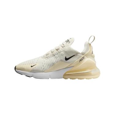 Imagem de Nike Tênis feminino Air Max 270 (AH6789-124, vela/leite de coco/marfim claro/preto), Vela/leite de coco/marfim claro/preto, 34