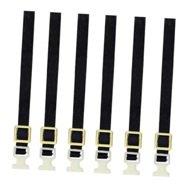 Imagem de Yunhgft Conjunto de 6 cordas de amarração para bagagem, resistentes e portáteis, para carros de modelismo RC em escala 1/10, Amarelo