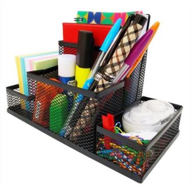 Imagem de Kit Organizador para Escritório com 4 Partições Porta Treco Porta Cane