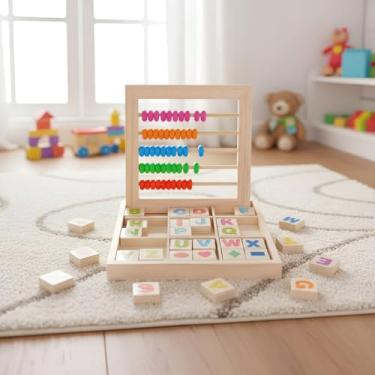 Imagem de Caixa Educativa Letras Alfabeto 2 Em 1 Brinquedo Em Madeira Aprender Brincando Nunca Foi Tão DivertidoTransforme O Aprendizado Das Letras Em Uma Experiência Lúdica Educativa E Encantadora