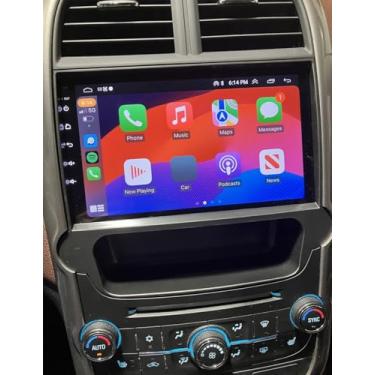 Imagem de Rádio estéreo automotivo 4 + 64 G para Chevrolet Malibu 2011-2015, rádio com tela sensível ao toque de 9 polegadas para rádio Malibu com carplay sem fio, Android, Bluetooth, navegação GPS, rádio FM