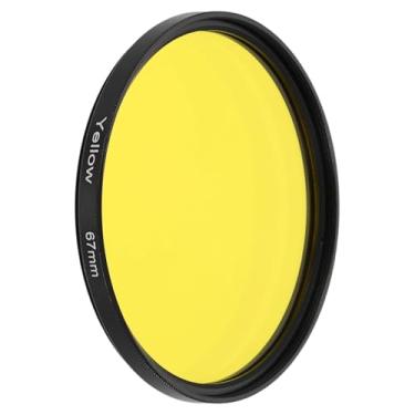 Imagem de PATIKIL Filtro de lente de 67 mm, filtros coloridos, resina óptica de arranhões, acessórios de correção de cor para lente de fotografia de câmera, amarelo