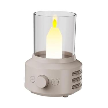 Imagem de Fenteer Luminária de mesa decorativa sem fio com luz LED sem e de movimento, ideal para sala de estar e escrivaninha.