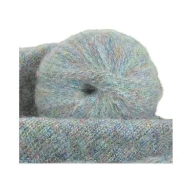 Imagem de Fio De Lã Mohair Brilhante Em Pacote Grande De 250g, Colorido Com Glit
