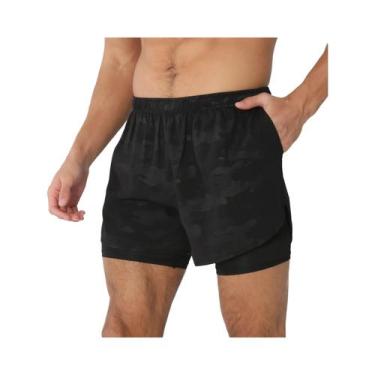 Imagem de Shorts Masculinos De Corrida Leves E De Secagem Rápida Com Bolsos Inte