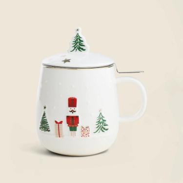 Imagem de Caneca Com Tampa Magic Porcelana - Acasa Branco