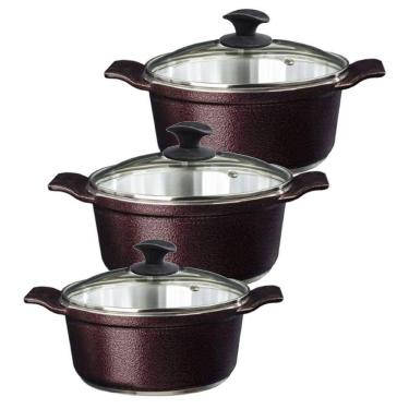 Imagem de Jogo Panelas Cereja Alumínio Fundido Usinado Javali Aa26A30