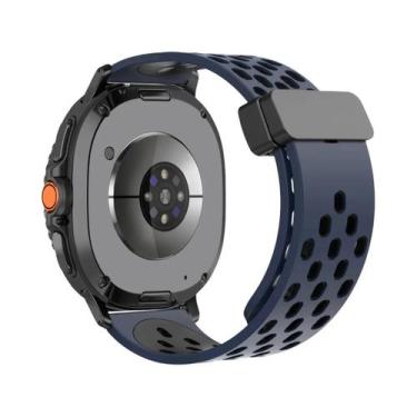 Imagem de Pulseira De Silicone Com Fivela Magnética D De 46mm 44mm 40mm Para Sam