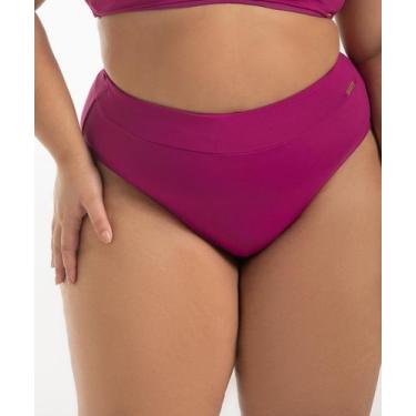 Imagem de Calcinha Biquíni Sunquíni Cós Alto Liso - Cor De Cacau, 48, Uva