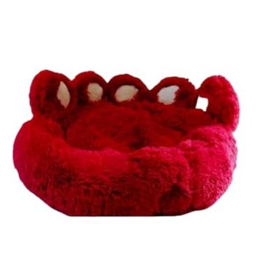 Imagem de cama pata nuvem caminha para cães e gatos antialérgico(BORDO,70cm M)