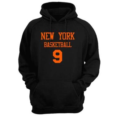 Imagem de Blusa Moletom Capuz Basquete New York Basketball número 9 - Loja Click