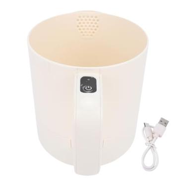 Imagem de BTSEURY Batedor de ovos elétrico, misturador e filtro portátil 2 em 1, capacidade de 1000 ml, tigela de lavagem de arroz, agitador automático, utensílio de cozinha para mexer