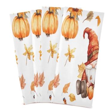 Imagem de xigua Conjunto de 6 panos de prato de cozinha de gnomo aquarela, macios e altamente absorventes de secagem rápida para limpeza de pratos e limpeza manual, 71 x 45 cm