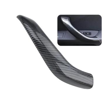 Imagem de Puxador interno do painel de apoio de braço da porta interna do carro, compatível com BMW X1 X2 F48 F49 F39 2016 2017 2018 2019 2020 2021 2022 51417417513(Carbon Fiber Right)