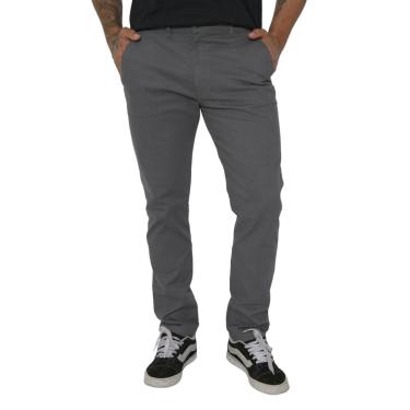 Imagem de Calça Masculina Sarja Bolso Embutido Lycra Esporte Fino-Masculino