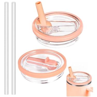 Imagem de Bagtopia Tampa de copo de substituição de 1,134 g compatível com Stanley Quencher, tampas de canudo à prova de vazamento, capa superior à prova de derramamento compatível com acessórios Stanley Cup