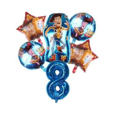 Imagem de Balões De Folha Buzz Lightyear E Woody Do Toy Story Para Festa De Aniv