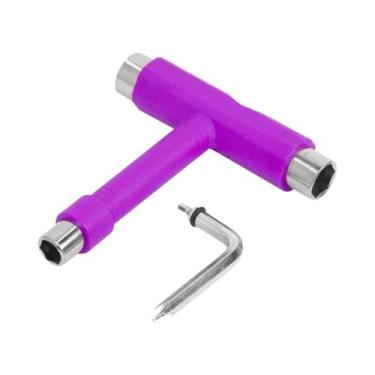 Imagem de Chave Allen Em T Preta Para Skate E Longboard, Ferramentas Profissiona