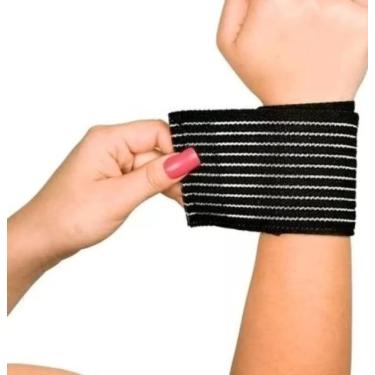 Imagem de Kit 2 Munhequeira Faixas Para Punho Protetora Musculação