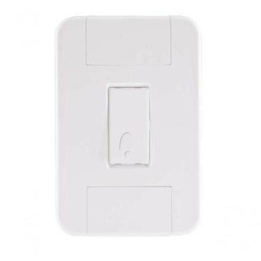 Imagem de Conjunto 4x2 1 Pulsador Campainha 10 A 250 V Tramontina Tablet Branco