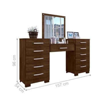 Imagem de Conjunto De Cômoda E Penteadeira Salina Malbec