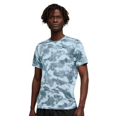 Imagem de Camiseta Puma Tad Essentials AOP Masculina - Azul G-Masculino
