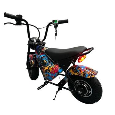 Imagem de Mini Moto Elétrica Infantil 6,5 250w 60kg 21km/h Com Led G - Shark Blu