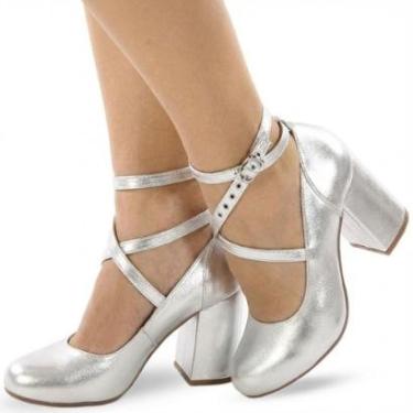 Imagem de Sapato Boneca Re&Ton Salto Grosso Feminino BL44-Feminino