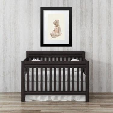 Imagem de Quadro Infantil Retrô Ursinha - 60X48Cm