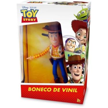 Imagem de Boneco TOY STORY Woody em Vinil Atóxico - 19CM - Lider Brinquedos, Toy