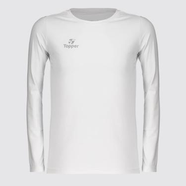 Imagem de Camiseta Térmica Topper Classic UV50 Manga Longa Juvenil-Unissex