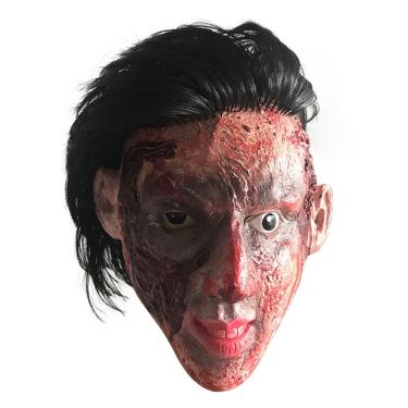 Imagem de Máscara facial Halloween Horror Bloody Chainsaw Killer Latex