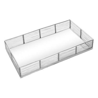 Imagem de Bandeja Decorativa Wolff Inox Niquelado com Espelho Prateada
