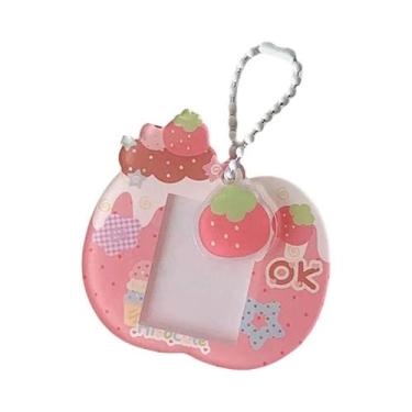 Imagem de Porta-Cartões De PVC Coreano Fofo Para Meninas, Pingente De Chaveiro P