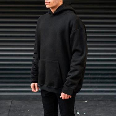 Imagem de Blusa de Moletom Com Capuz Estilo Canguru Proteção Contra o Frio - Sli