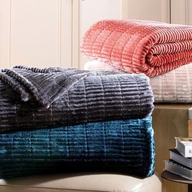 Imagem de Cobertor Islândia Casal Manta Super Macia e Quentinha - Corttex, Cinza