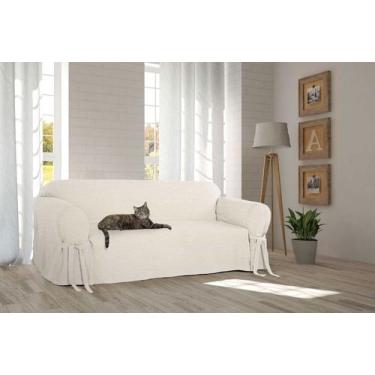 Imagem de Capa e Protetor de Sofá Exclusivo 4 Lugares em Acquablock Impermeável 