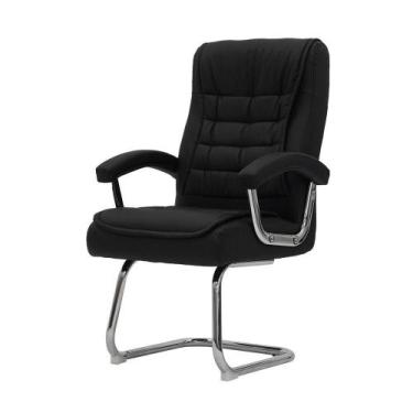 Imagem de Cadeira De Escritório Fixa Munique Confort Ergonômica Preta - WAW DESI