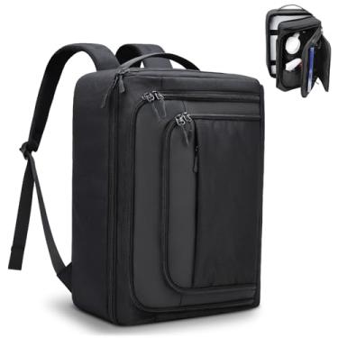 Imagem de Mochila de console de jogos para PS5, estojo de transporte protetor compatível com console Plyastation5, base, laptop de 15,6 polegadas, fone de ouvido, controle PS5, mais discos de jogos e acessórios